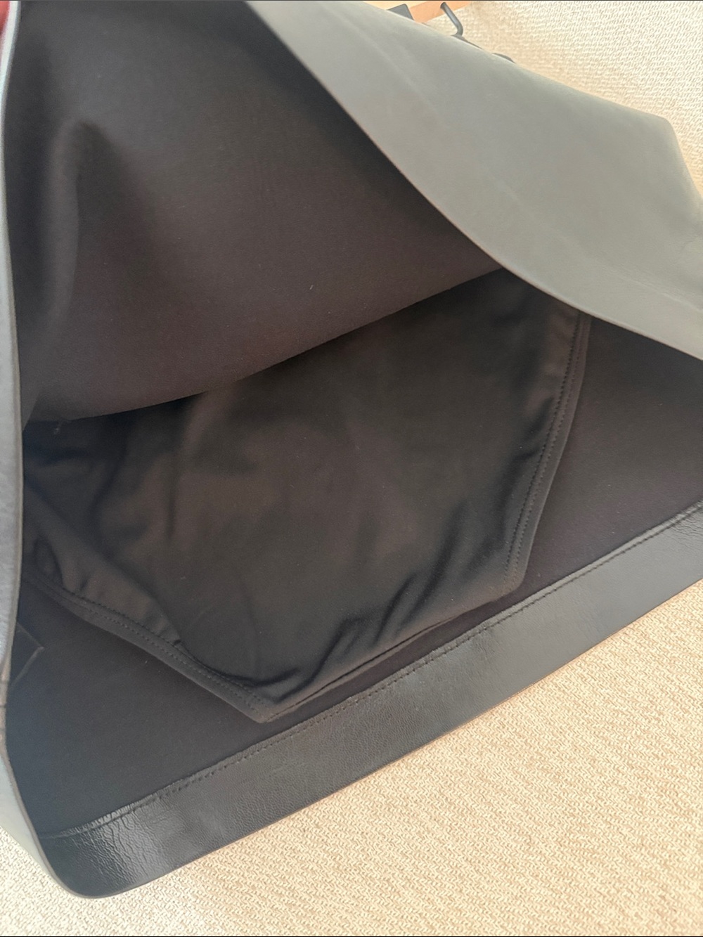 Aritzia Black Faux Leather Mini Skirt - Picture 4 of 5